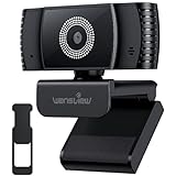 wansview Webcam with Microphone, Autofocus HD 1080P USB PC Web Camera with Privacy Cover for Laptop Computer Desktop, for Live Streaming, Zoom, Video Call, Online Meeting, Gaming