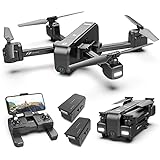 Holy Stone HS270 GPS 2.7K Drone with FHD FPV Camera Live Video for Adults, Portable Selfie Quadcopter with 2 Batteries for Beginners with Auto Return Home, Custom Flight Path, Follow Me, Auto Hover