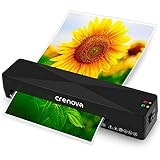 Crenova A4 Laminator Machine 4 in 1 Personal Desktop Hot & Cold 9 Inch Thermal Laminator for Home Office School Business Use