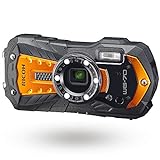 Ricoh WG-70 Orange Waterproof Digital Camera 16MP