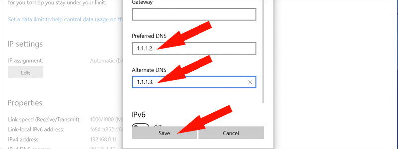 how to change dns on windows 10 29
