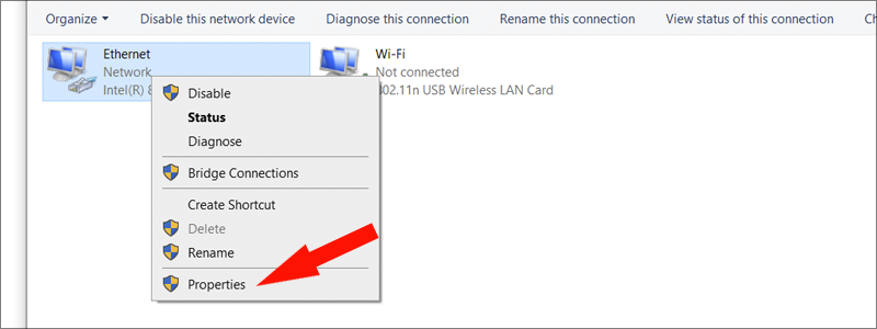 how to change dns on windows 10 7