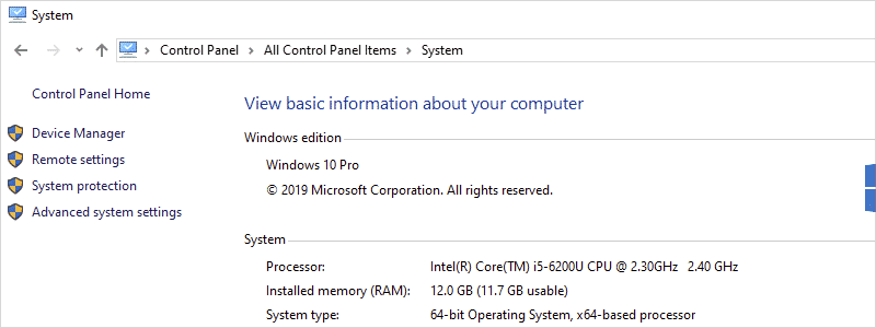 how to check ram on windows 10 13