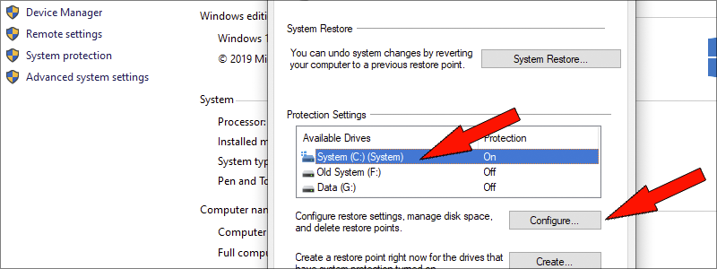 how to delete backup files in windows 10 6