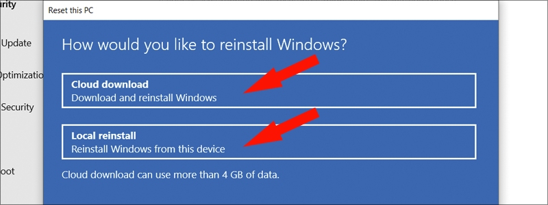 how to factory reset windows 10 7