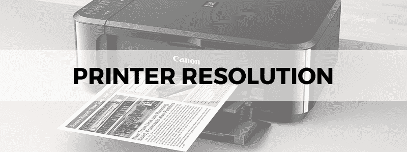 how to measure printer resolution